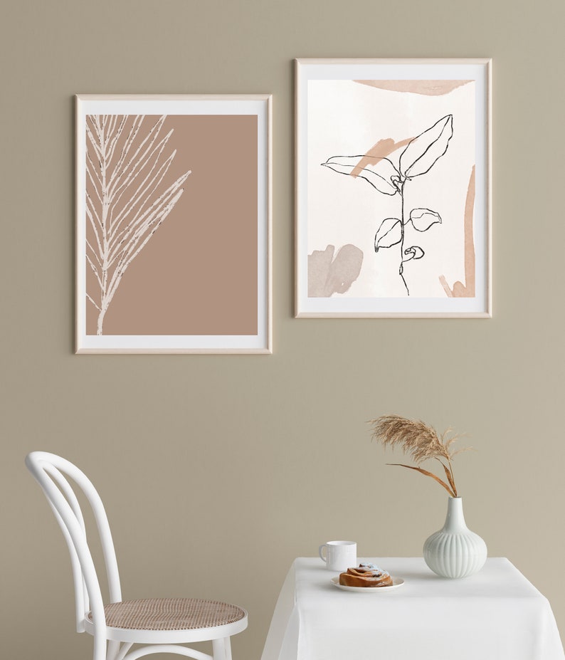 Abstract Botanical Line Art Instant Download, Printable Wall Art ...
