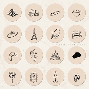 35 French Instagram Story Highlight Icons Hand Drawn Social Media Icons Line Instagram Story Cover Pretty Fine Art Instagram Highlights