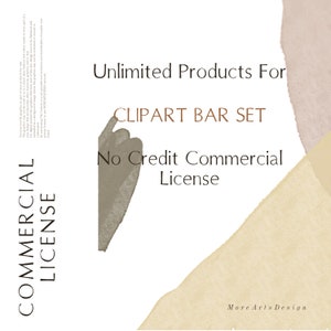 Unlimited Commercial License For Clipart Bar, No Credit Commercial Use, Moreartsdesign