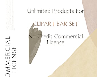 Unlimited Commercial License For Clipart Bar, No Credit Commercial Use, Moreartsdesign