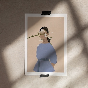 Abstract Female Posters Aesthetic, INSTANT DOWNLOAD, Gift for Best