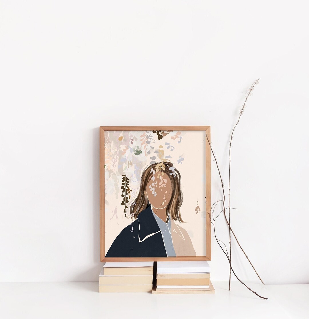 Abstract Female Print Feminine Wall Art Printable Wall Art Woman With ...