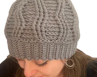 PADRÃO Reversível Crochê Beanie Hat PDF Padrão | Unissex, Projeto de Crochê de Chapéu Rápido, Padrão de Crochê para Download