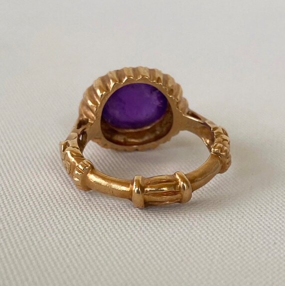 14k gold amethyst ring - image 2