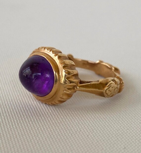 14k gold amethyst ring - image 1