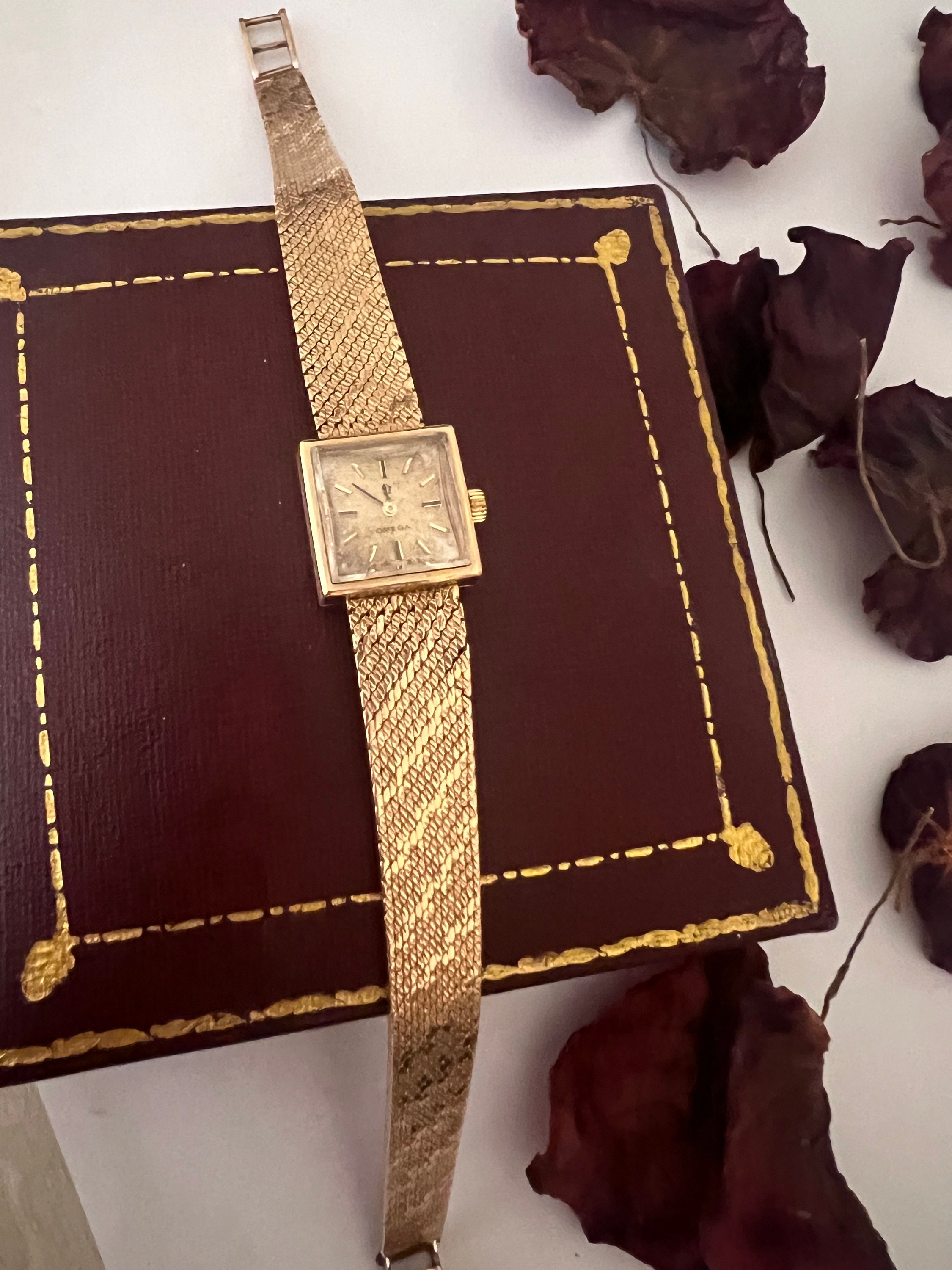 9ct gold omega watch outlet