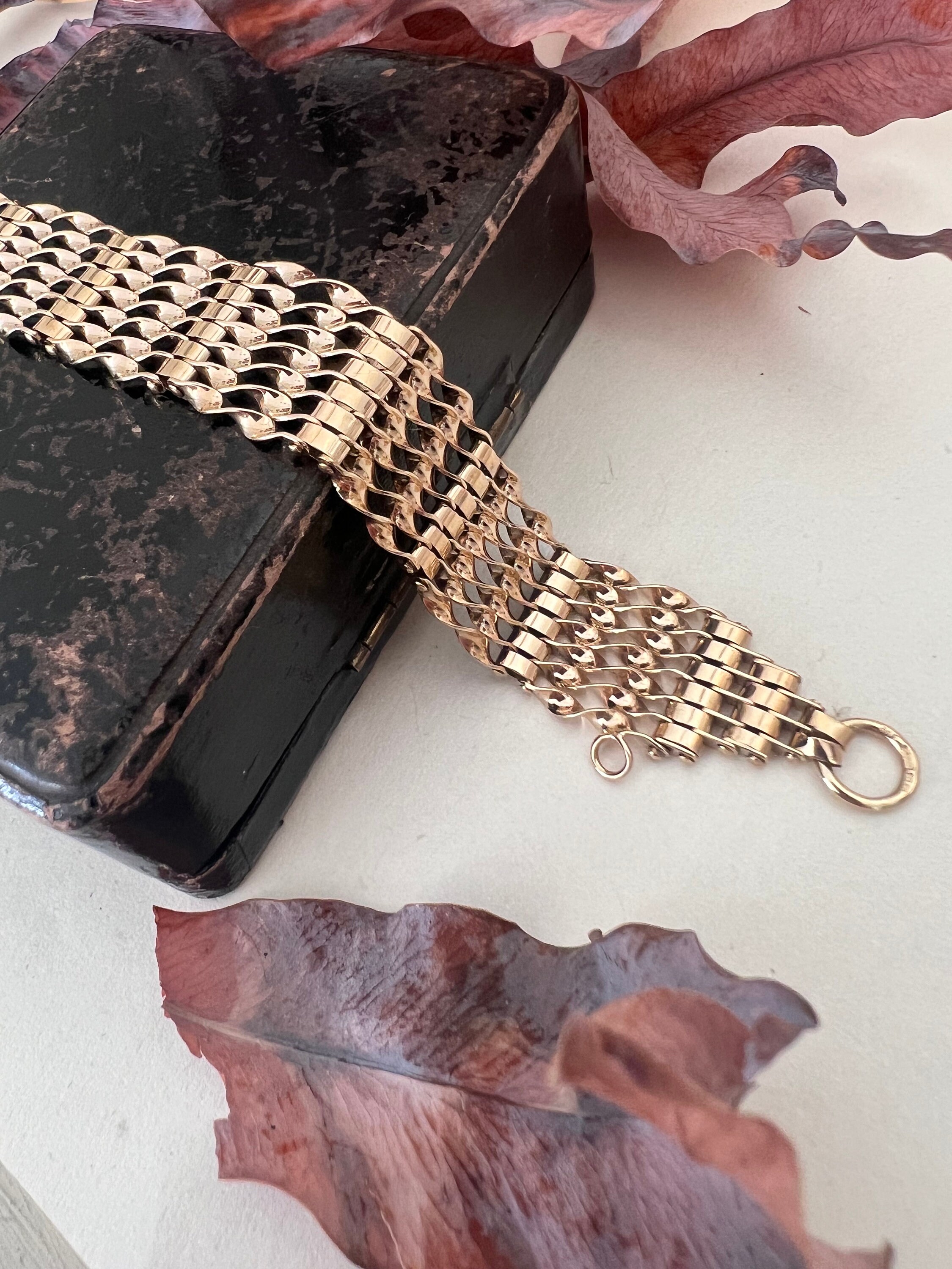 Vintage 9ct Gold Gate Bracelet and Heart Padlock. 1973. 7 1/2 Inches - Etsy