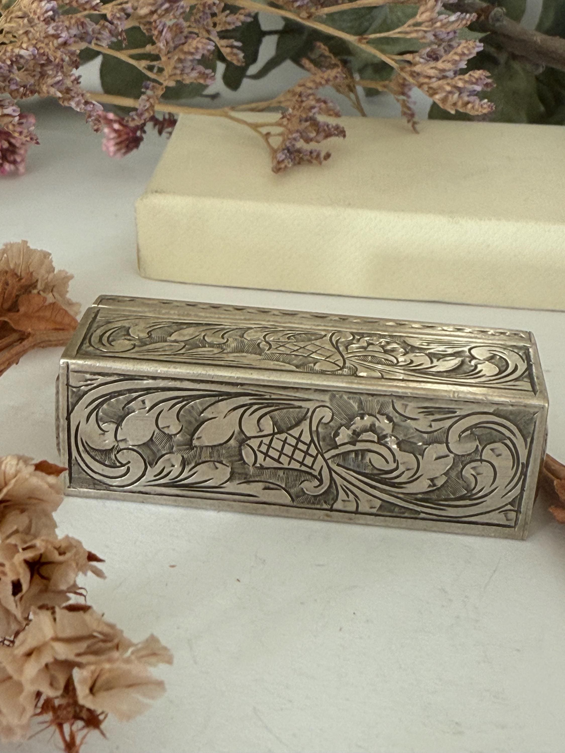 Silver lipstick case - Etsy 日本