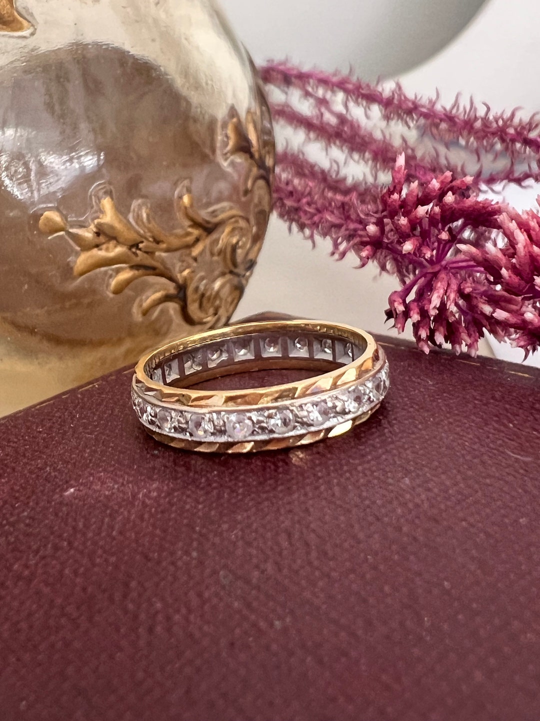 A Vintage 18ct Gold Diamond Full Eternity Ring. 1967. - Etsy