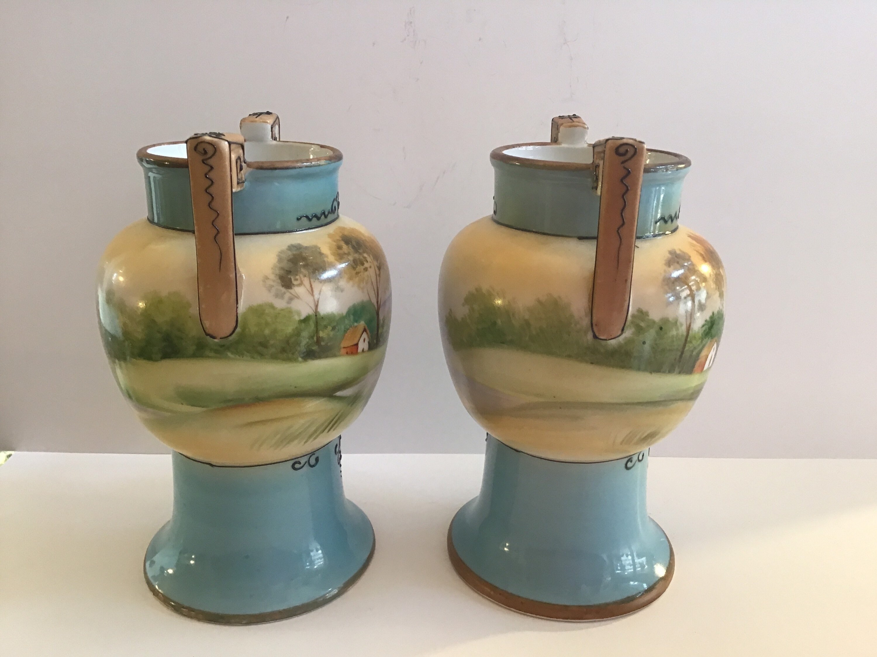 Rare Antique Noritake Vases Etsy UK