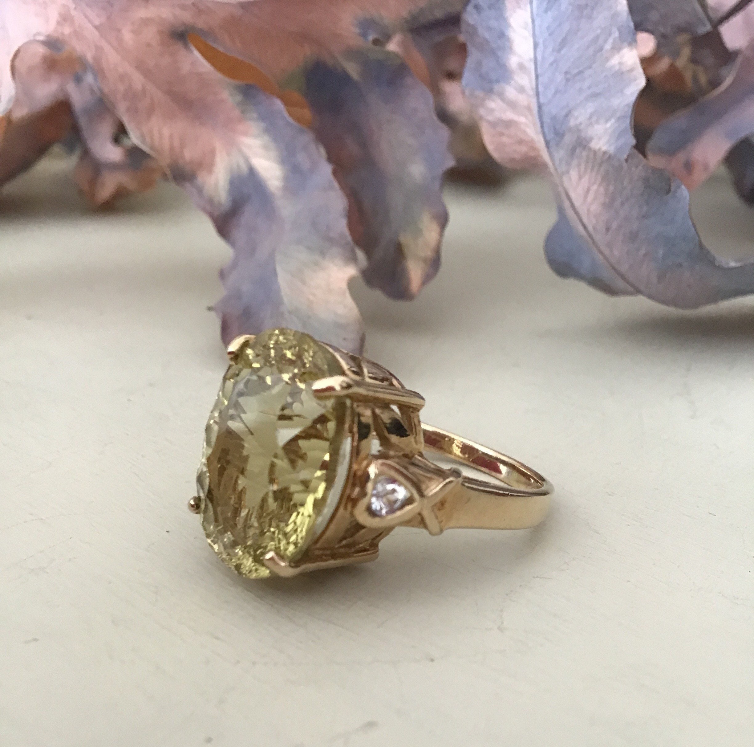 9ct Lemon Citrine and Topaz Statement Ring. - Etsy