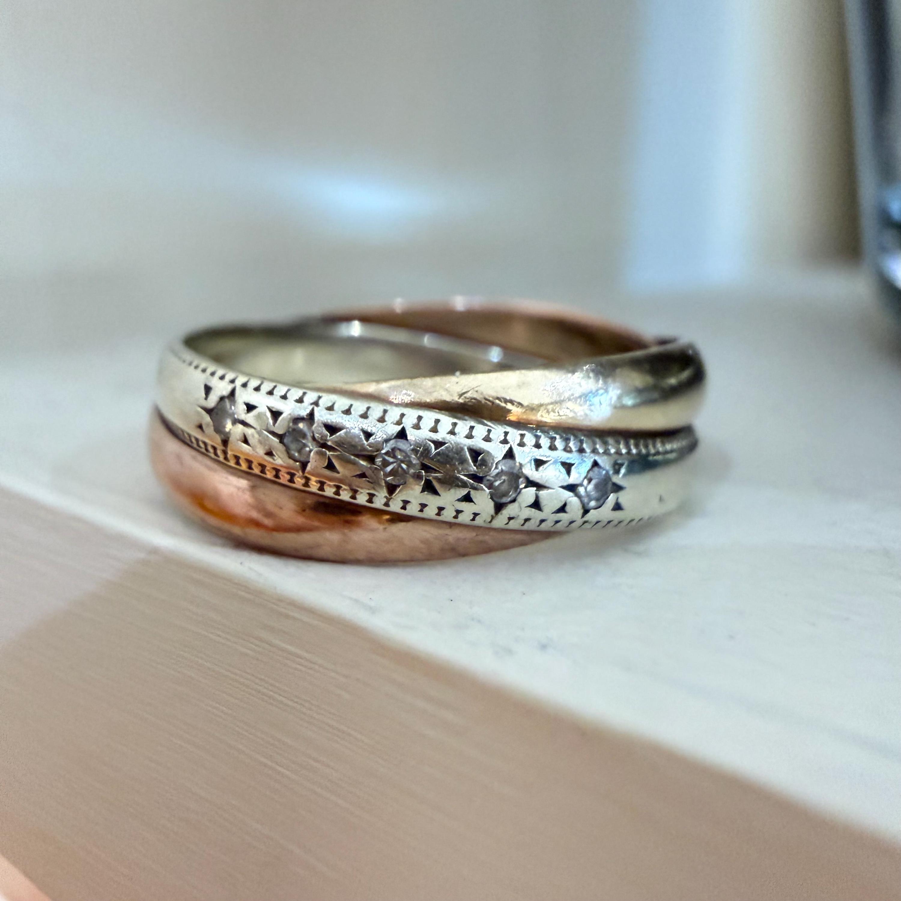 Vintage tri tone gold bracelet - Etsy 日本