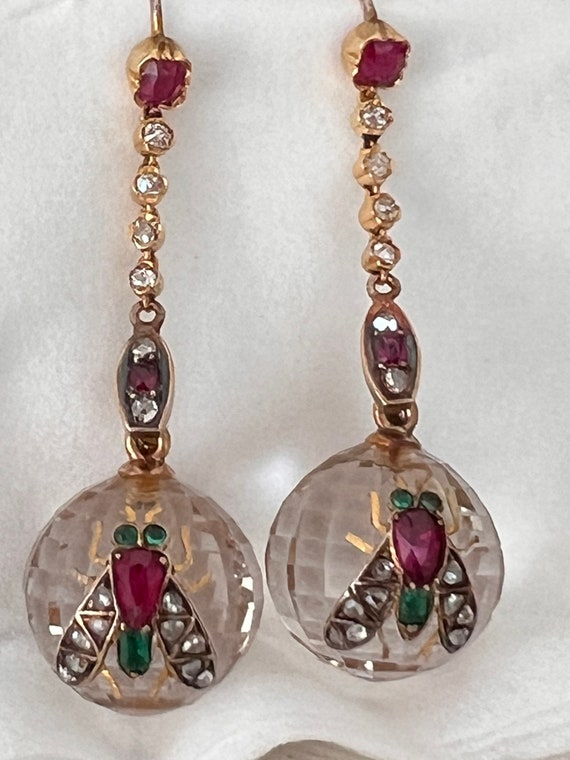Crystal bee shop earrings