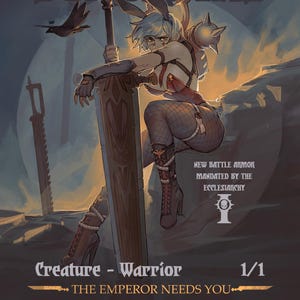 Ficha de MTG da Guerreira Irmã de Batalha