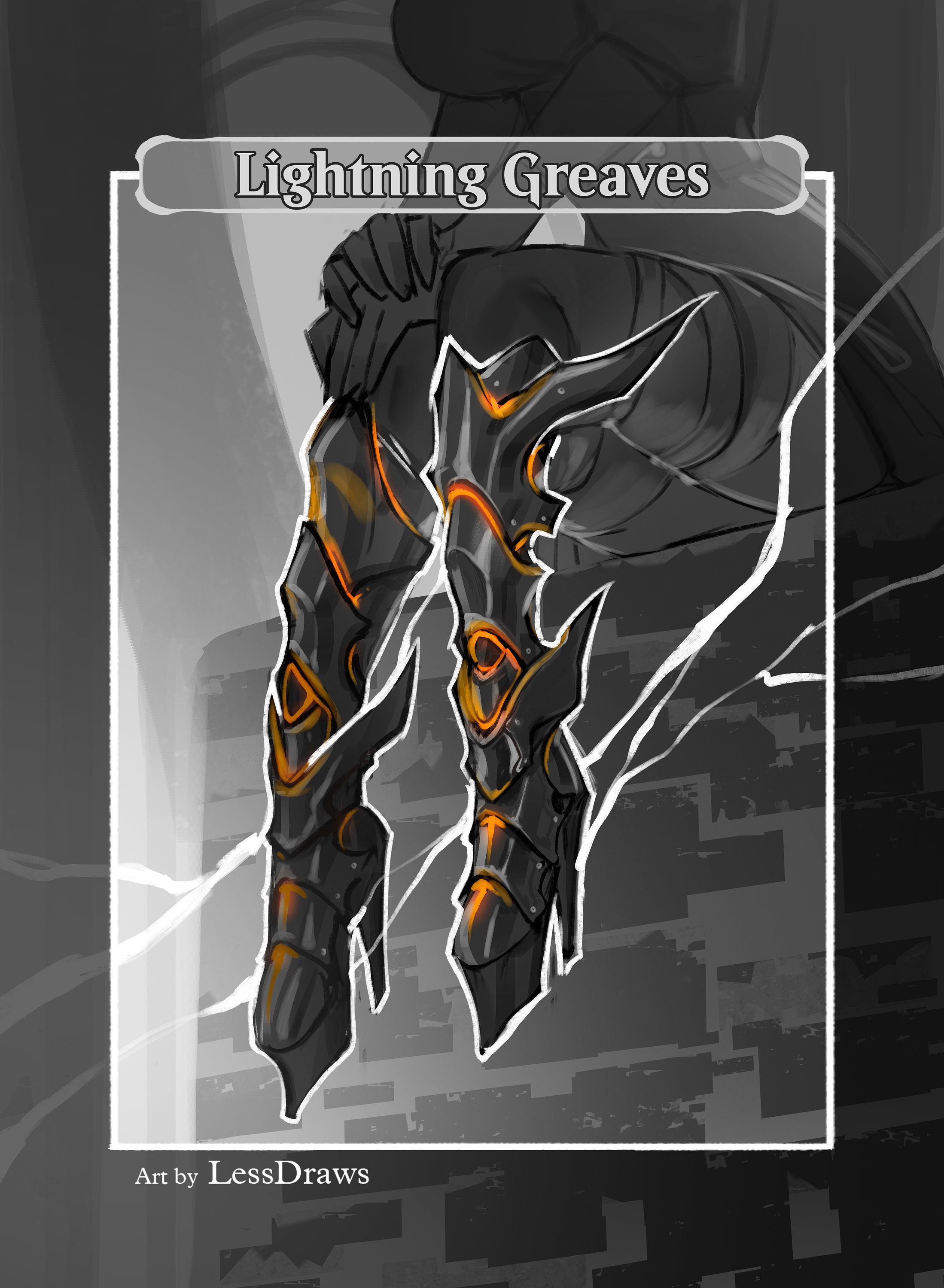 Lightning Greaves Proxy - Etsy