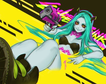 Rebecca Cyberpunk | Kunstdruck