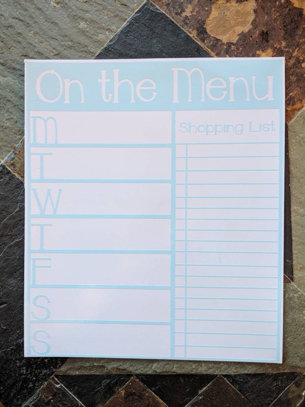 Whiteboard Meal Planner