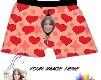 Valentines Fathers Day Boxers Anniversary  - Custom full Colour Boxers gag gift gift for him personalized