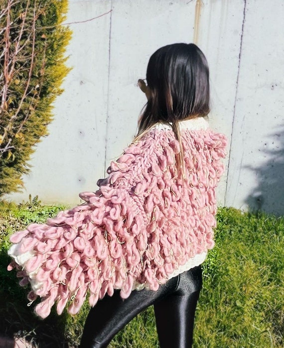 Loopy Cardigan Handmade Chunky Cardigan 