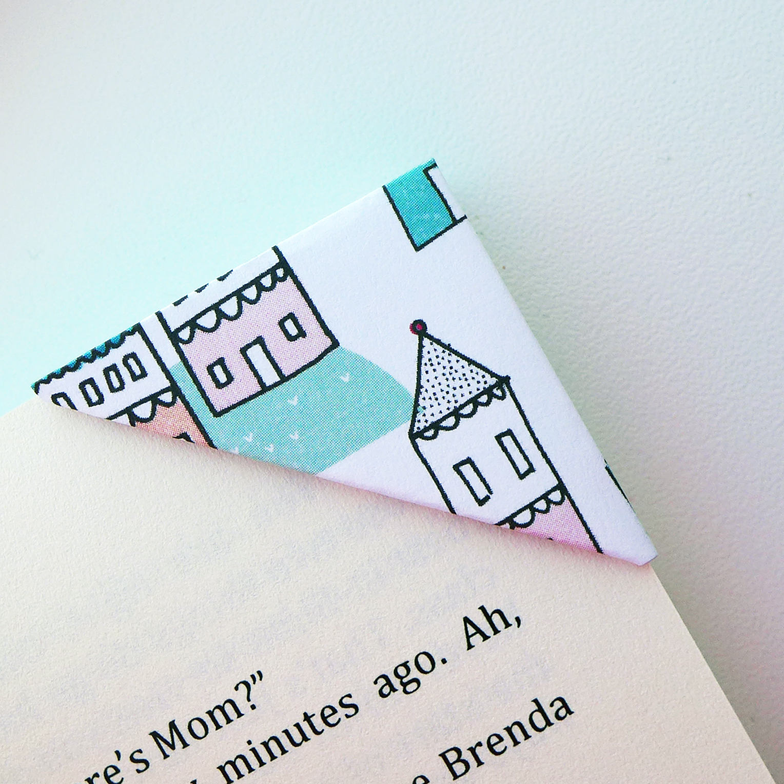Bookmark 10 Unique Corner Bookmarks Book Club Gift Etsy