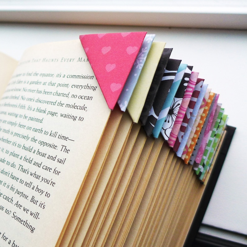 Bookmark Unique Corner Bookmarks random Reader Gift Book Lover Gift Gift for Reader Gift for Women Bookworm for Her image 1