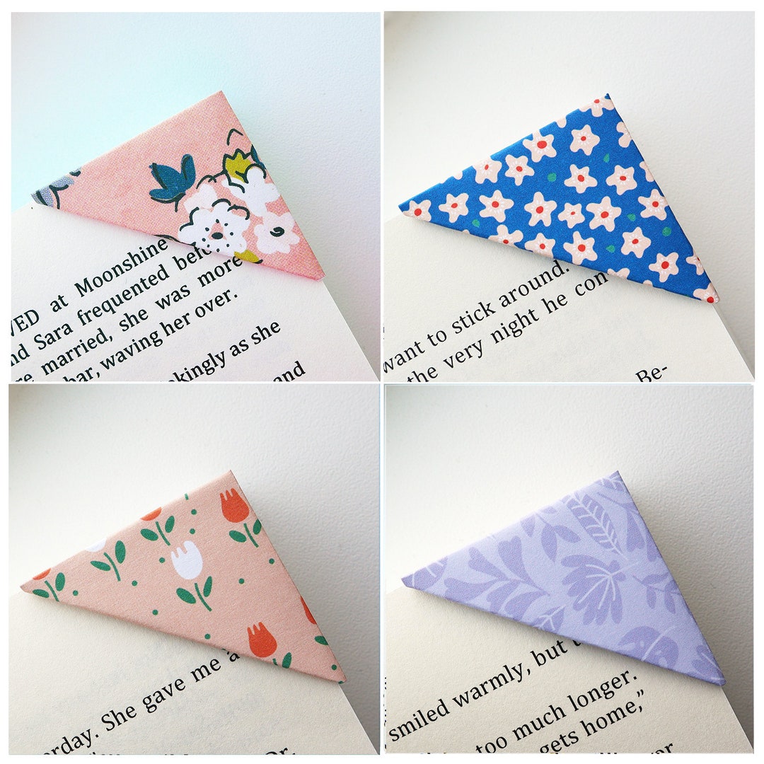 Bookmark Floral Corner Bookmark 9 Prints Reader Gift - Etsy