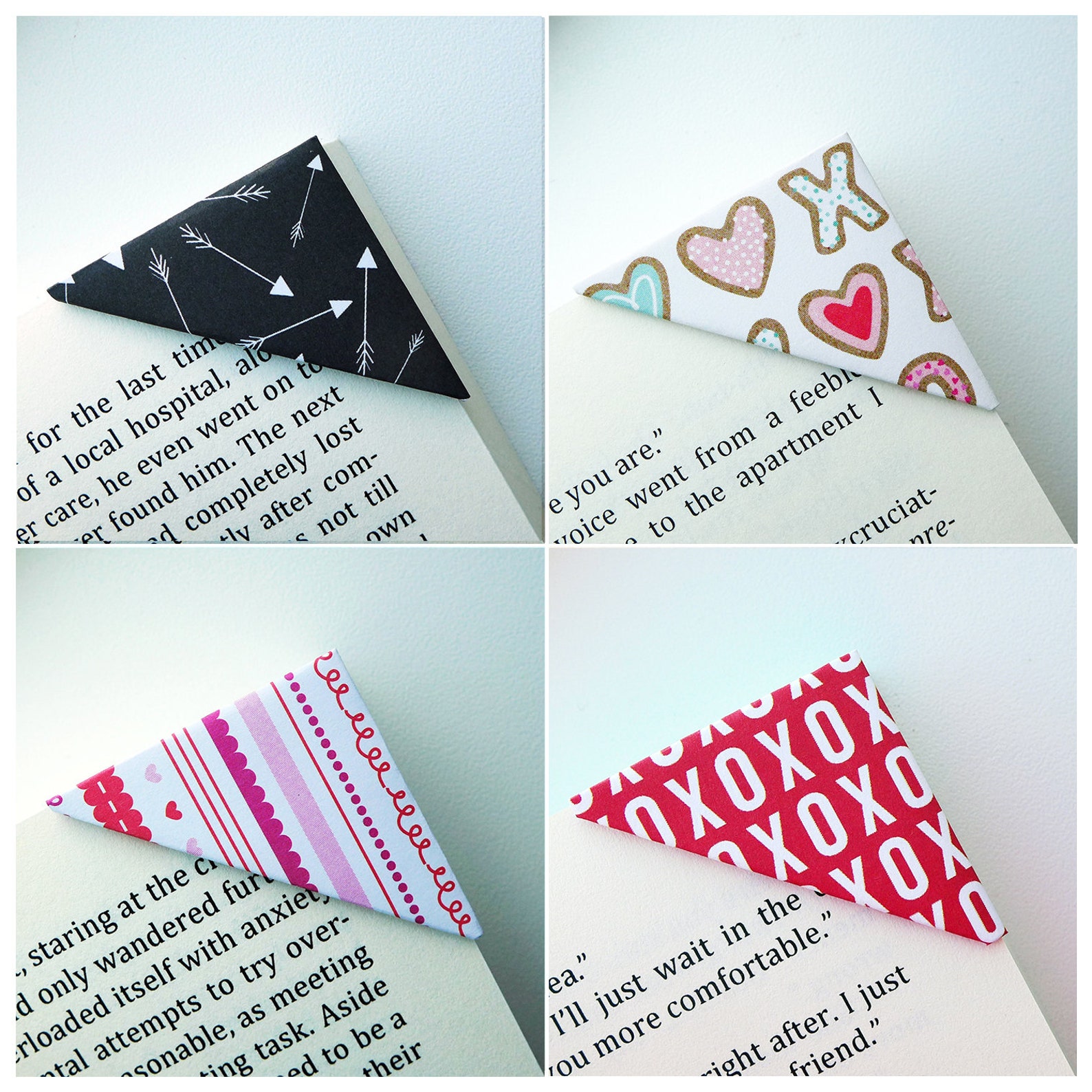 Bookmark Valentine's Day Corner Bookmark 9 prints | Etsy