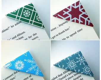 Bookmark - Christmas Corner Bookmark (9 prints) - Reader Gift - Book Club Gift - Book Lover Gift - Gift for Reader - Gift for Women