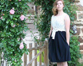 Organic 'swallows' sleeveless dress
