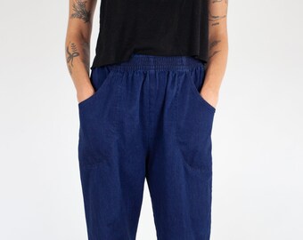 Cascade blue jeans elastic waist Clearance