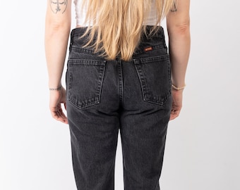 90s RUSTLER Black Mid/High-Rise Straight Leg Jeans