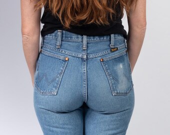 1980s WRANGLER Classic Straight Leg Broken In Heavyweight Denim Jeans