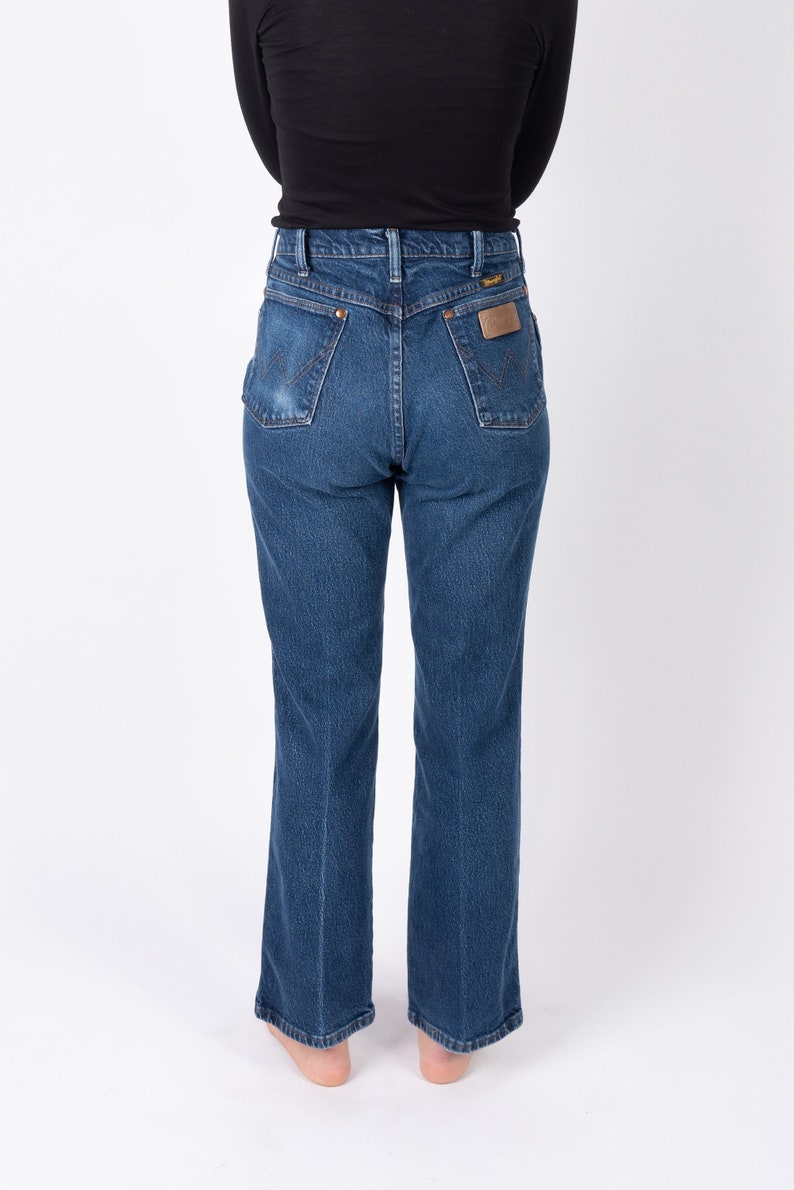 Vintage WRANGLER Cowboy Cut Straight Leg Medium Wash Heavyweight Denim Jeans image 1