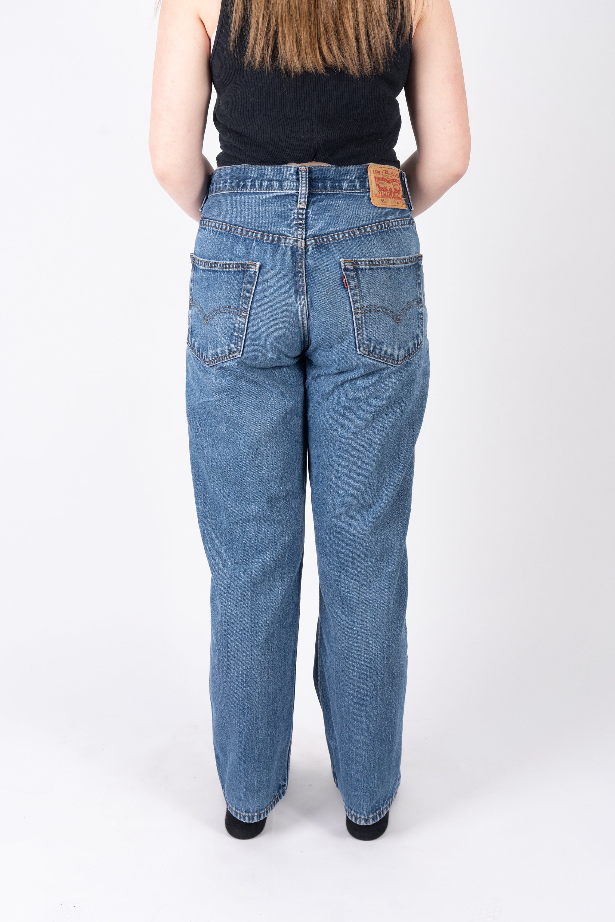 Womens levis 550 cheap straight leg jeans