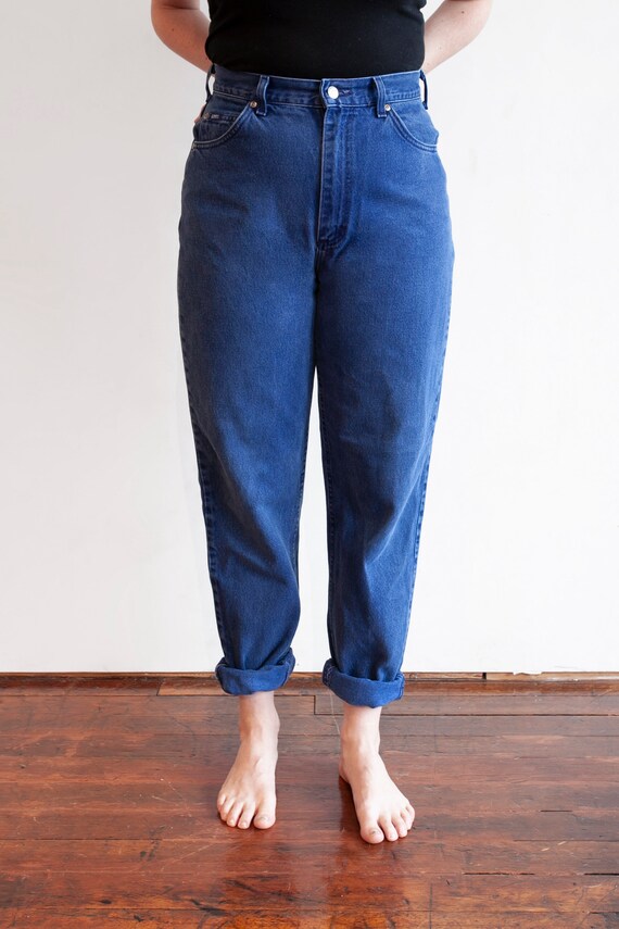 Vintage LEE Super High Waist Dark Blue Heavy Denim