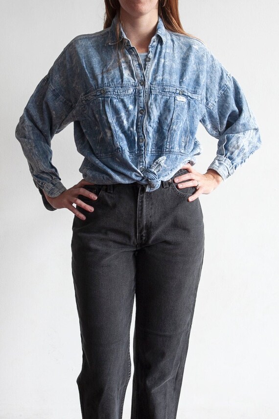 Acid Wash Soft Lightweight Denim - Etsy
