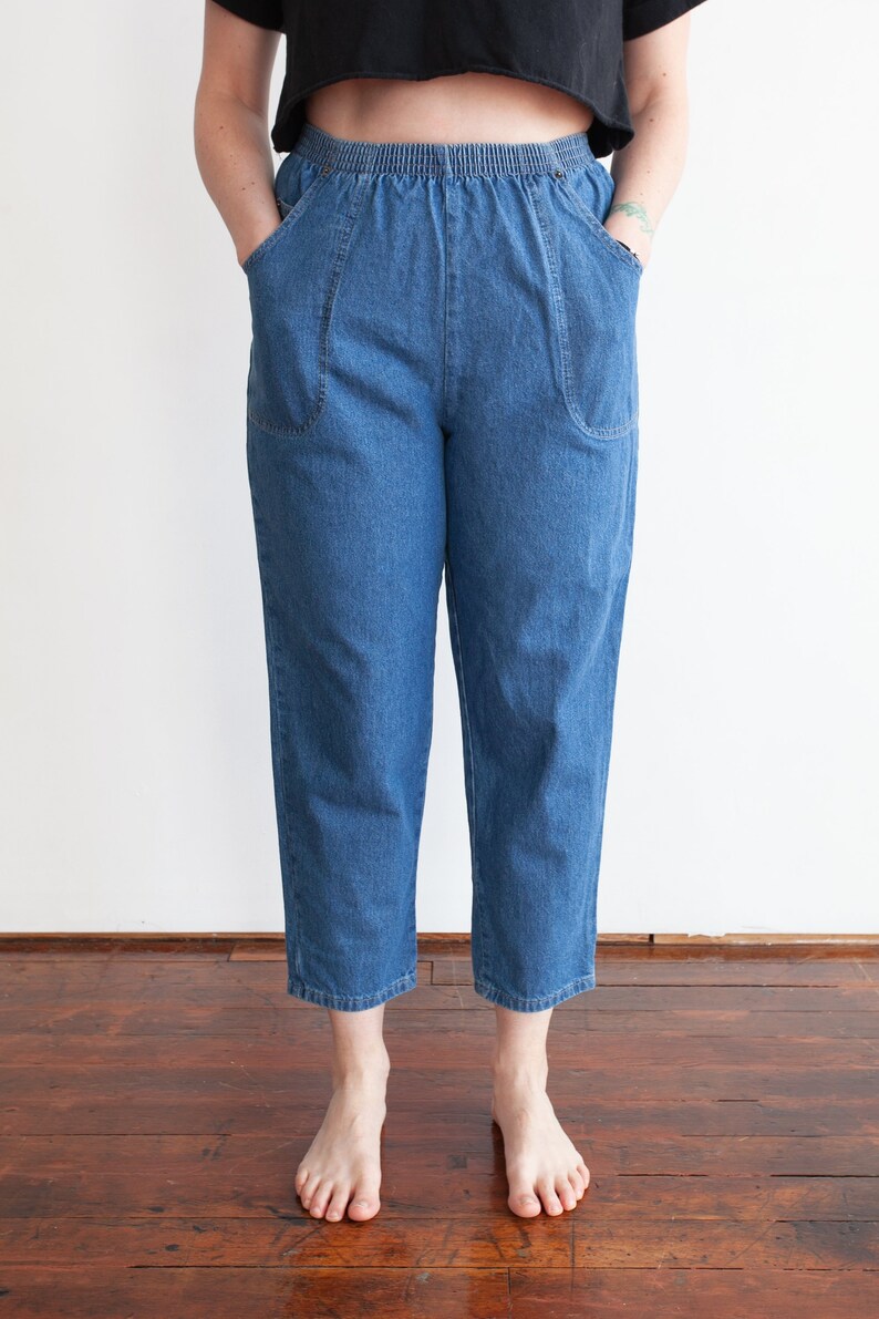 Vintage Cabin Creek Synched Elastic Super High Waist Baggy Etsy