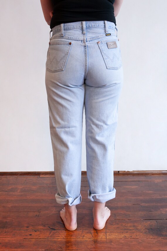high waisted cowboy jeans