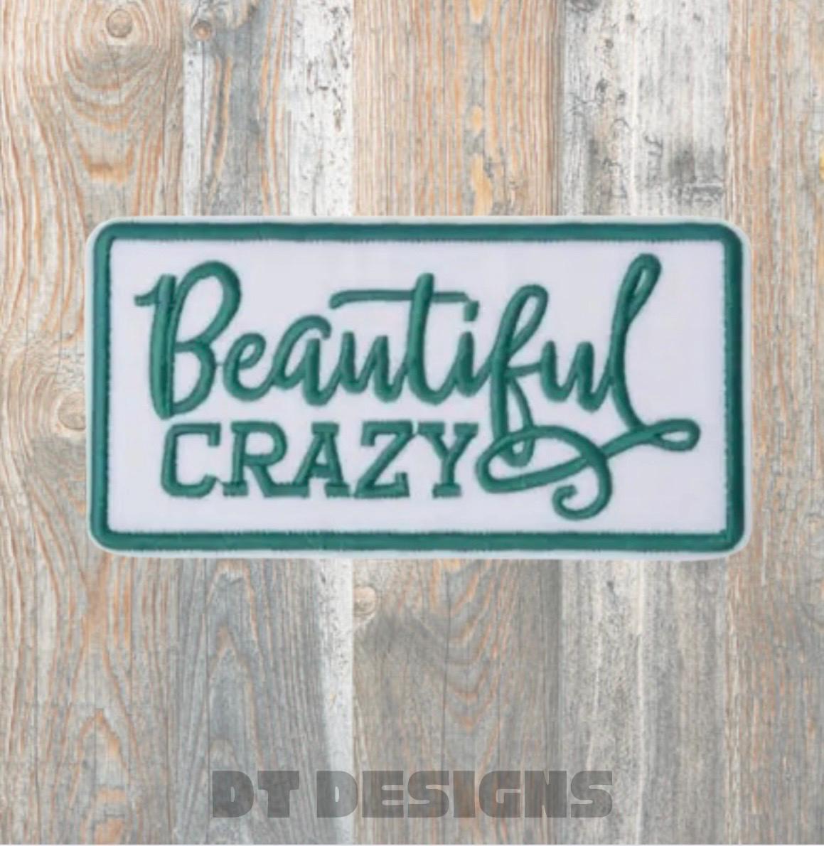 Beautiful crazy embroidered patch, iron on