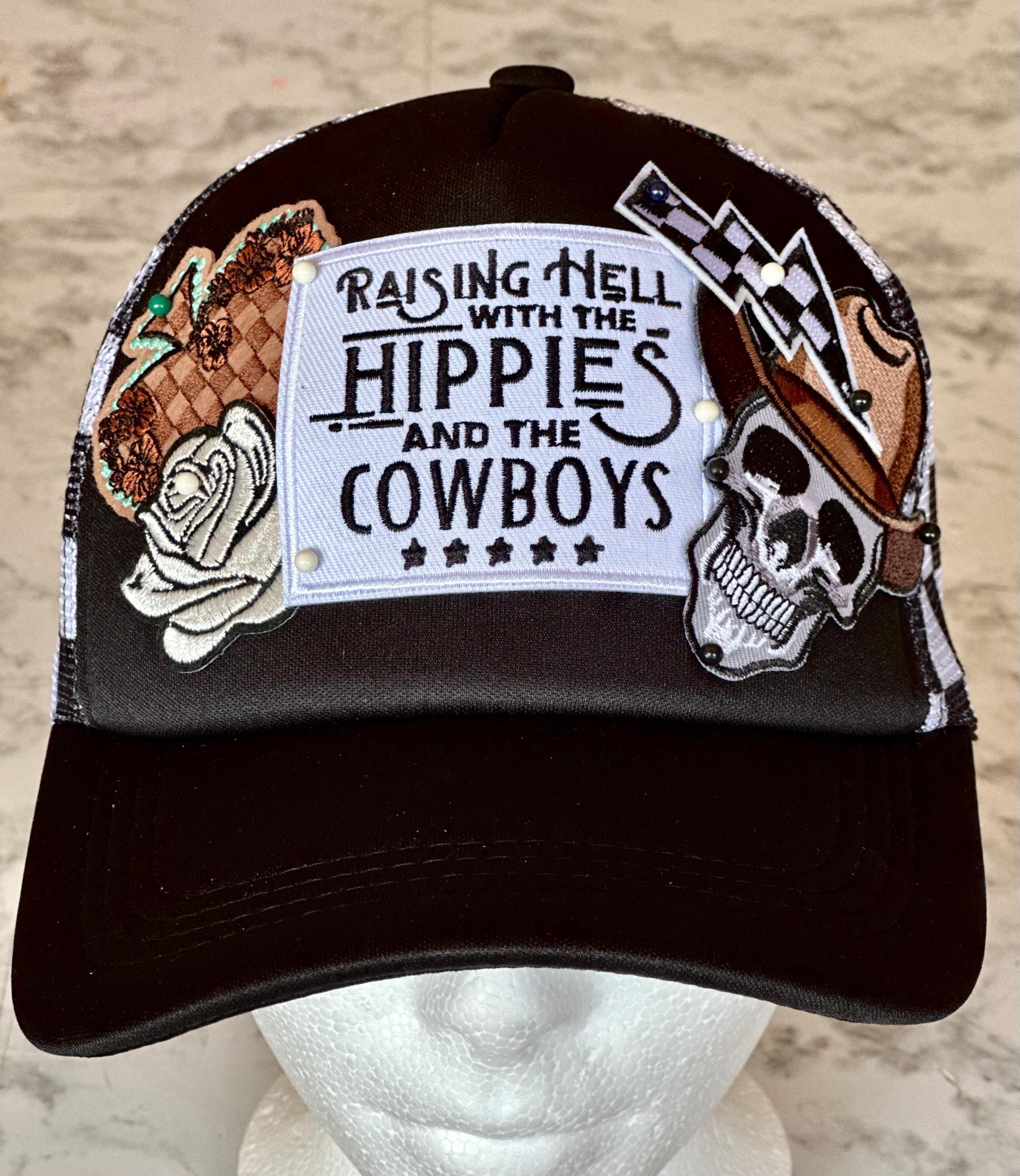 Raising Hell With the Hippies and Cowboys Hat - Etsy