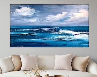 Handmade Abstract Painting, Home Décor, Modern Wall Art, Large Canvas Art, Office Oversize Artworks, Modern Decor,Landscape abstract G80