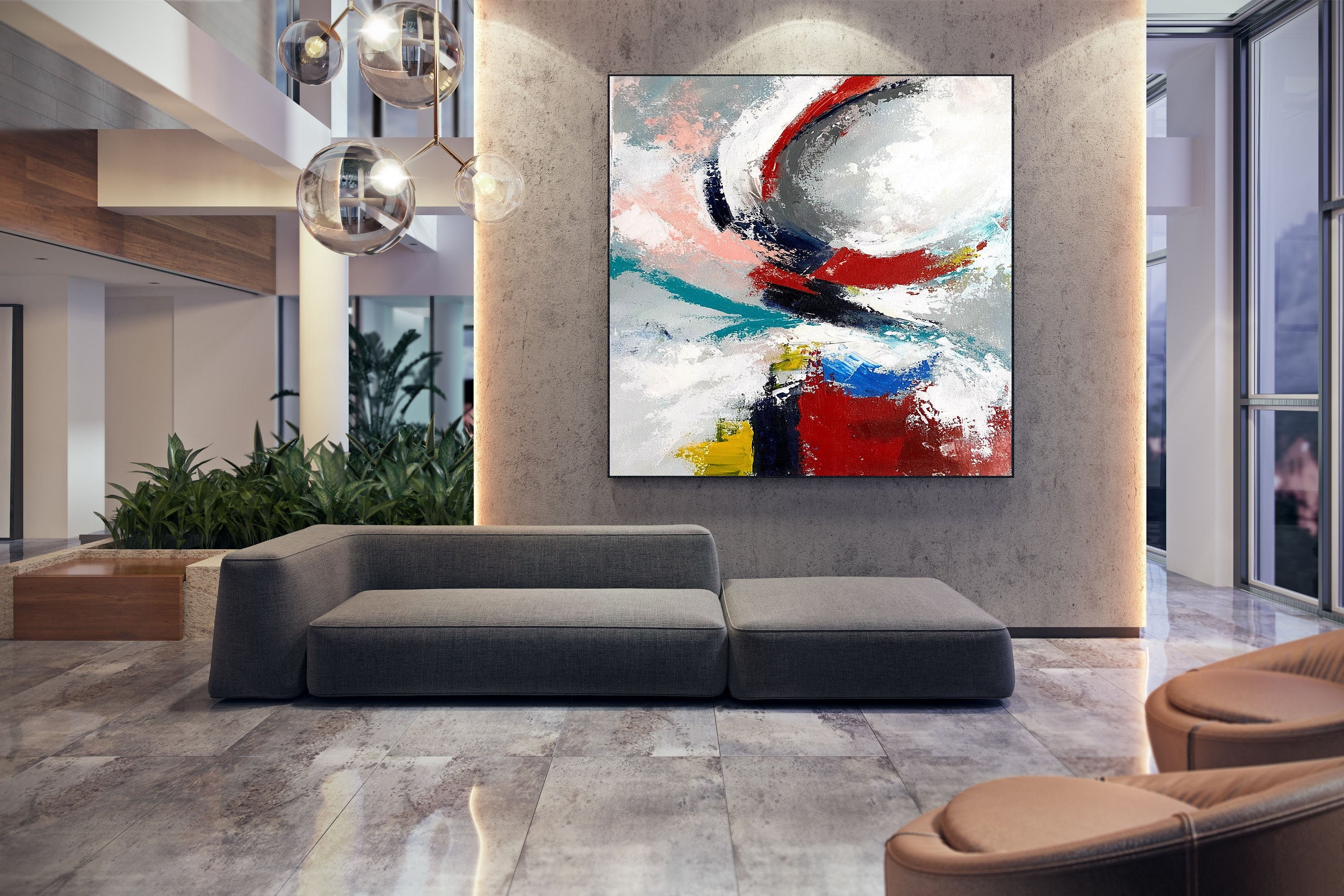 Original-Gemälde auf Leinwand Wand-Dekor-Schlafzimmer | Etsy