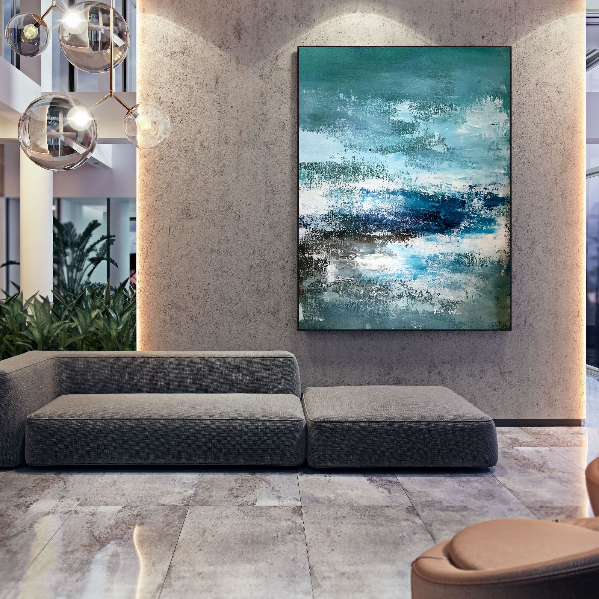 Extra Large Wall Art Abstract Bathroom Wall Decor Xl Etsy