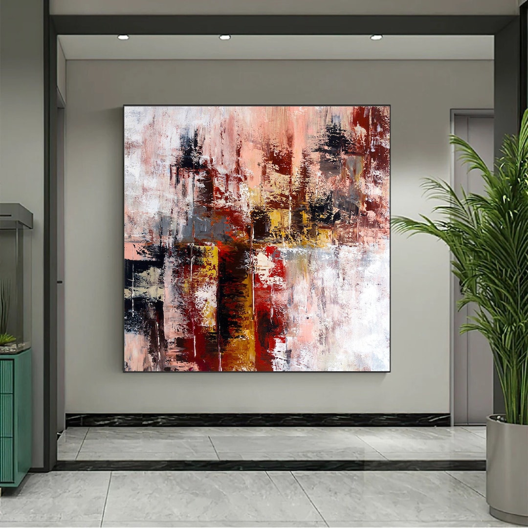 Large Abstract Painting Bright Painting Art Painting on Etsy