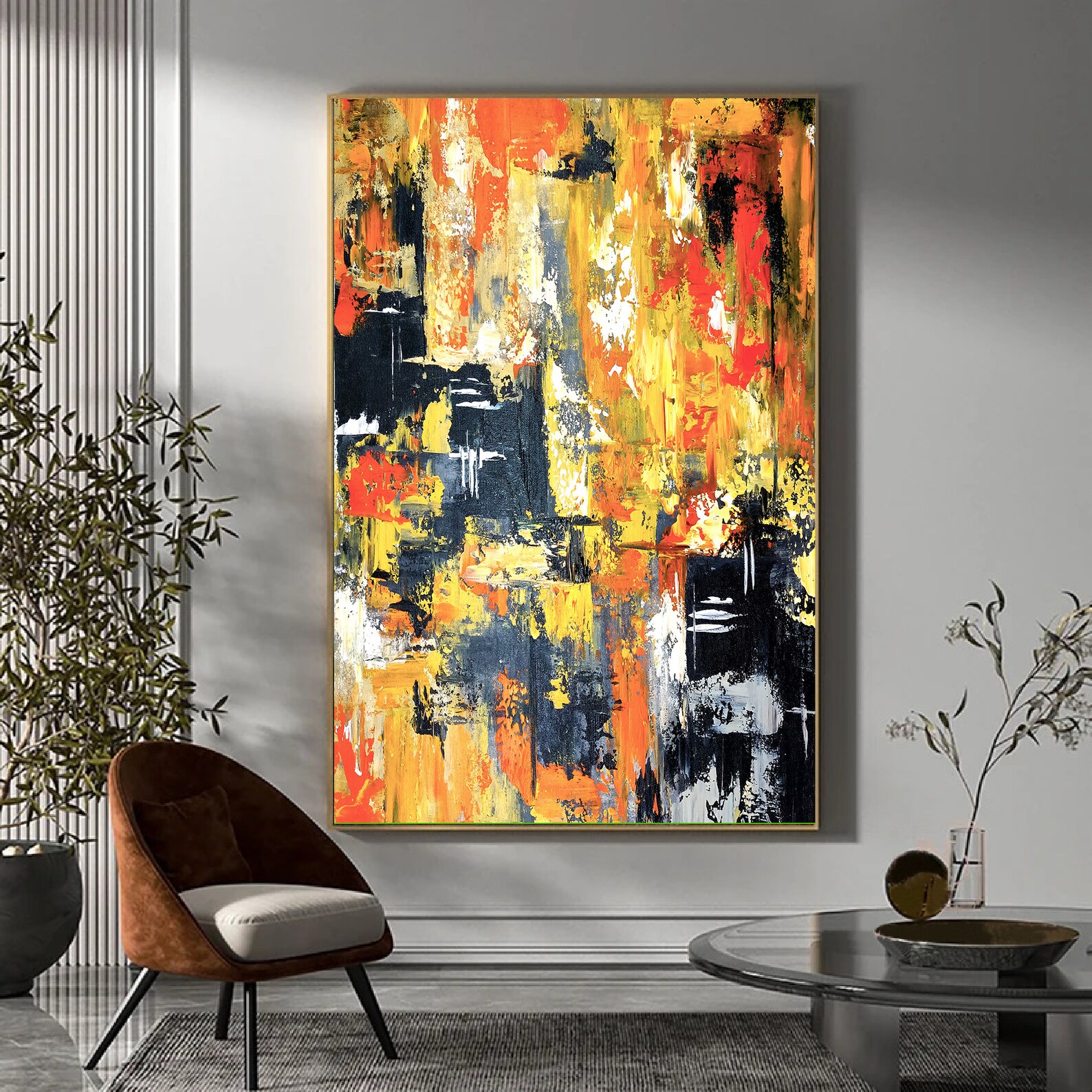 Abstract Painting Canvasoriginal Abstract Canvas Wall - Etsy