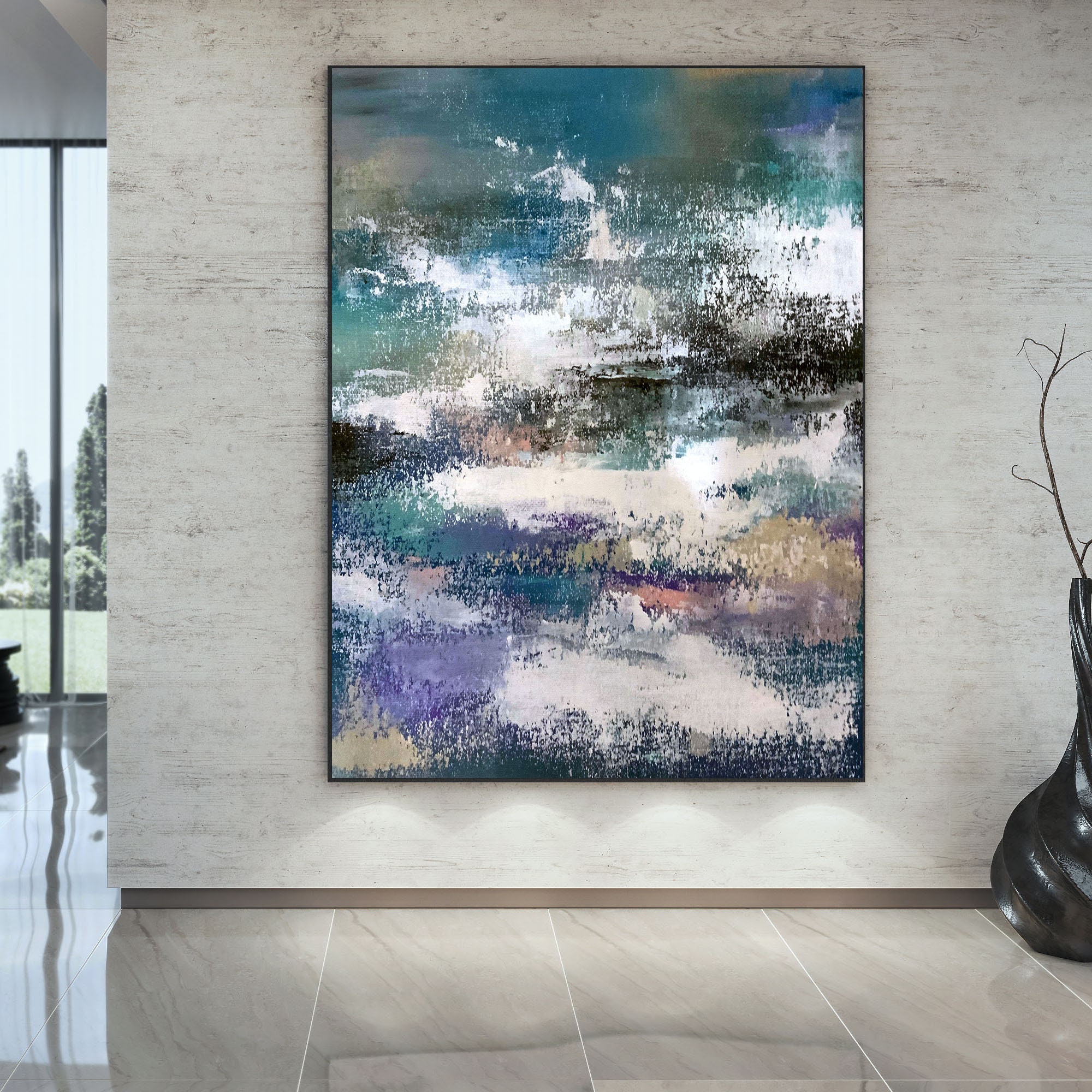 Large Abstract Canvas Art Extra Large Abstract Canvas Art Etsy