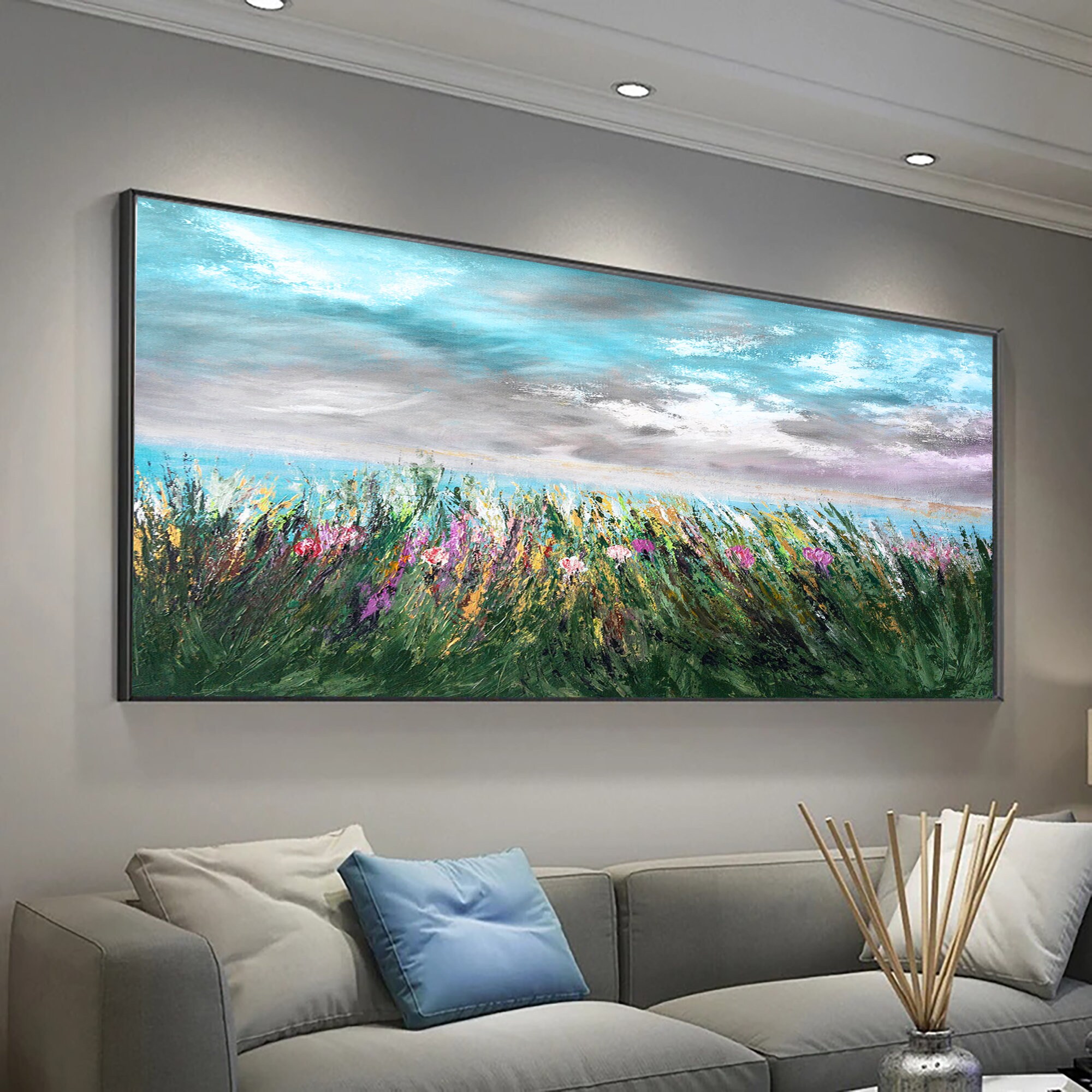 Original Oil Painting Abstract Art on Canvas Nature Home Decor Etsy UK