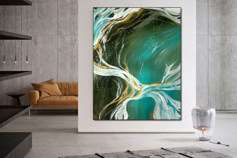 Contemporary Art G78 Extra Large Artwork Huge Size Art Modern Wall D\u00e9cor Palette Knife Wall Art Large Abstract Painting Wall D\u00e9cor