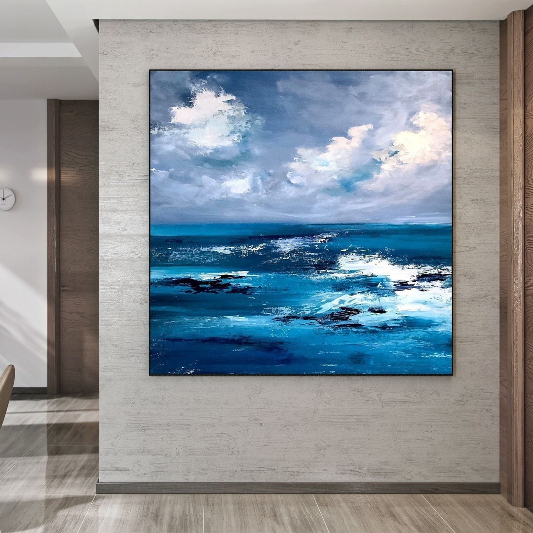 Large Original Oil Painting on Canvas Landscape Painting Seascape ...
