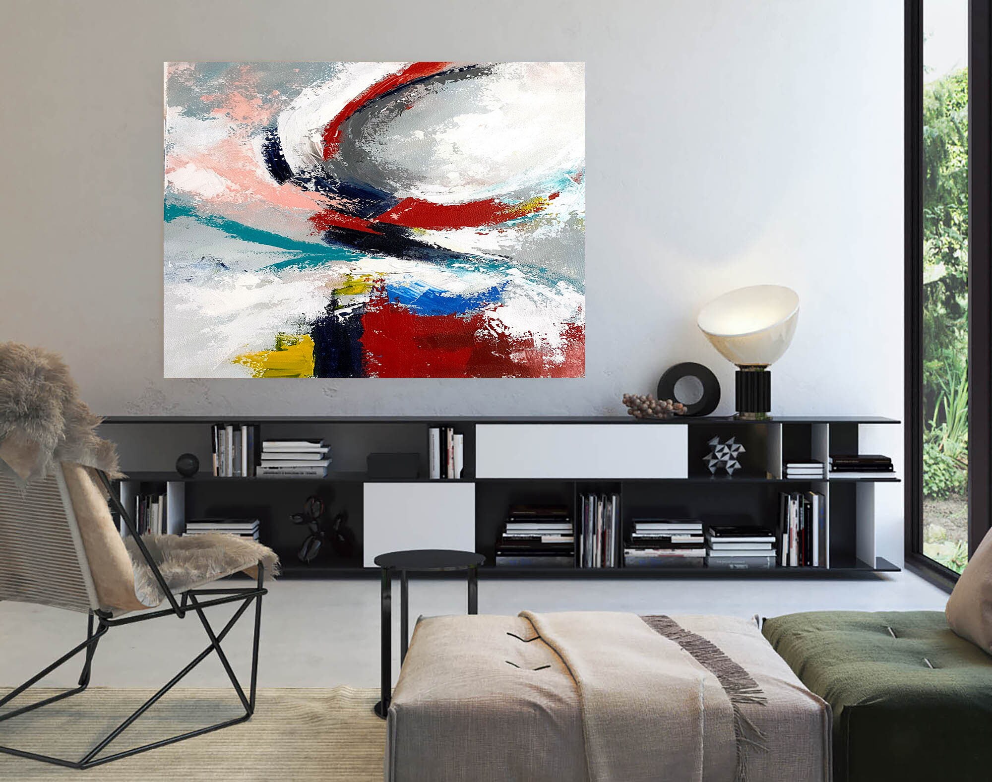 Original-Gemälde auf Leinwand Wand-Dekor-Schlafzimmer | Etsy